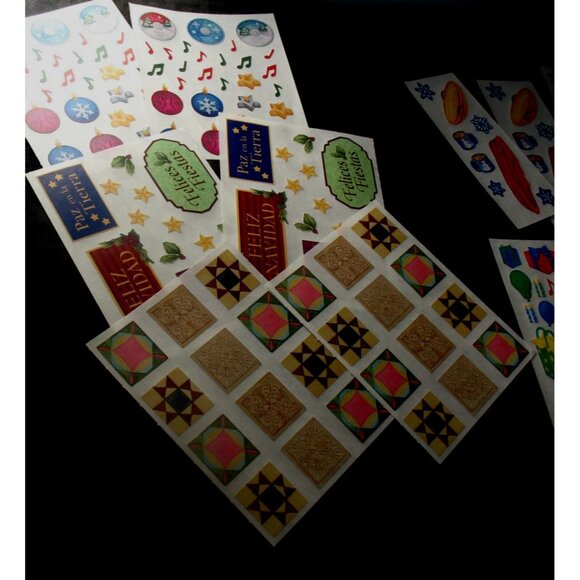 Creative Memories Stickers, Christmas,Confetti, Sledding, Winter Birthday, - Picture 3 of 11